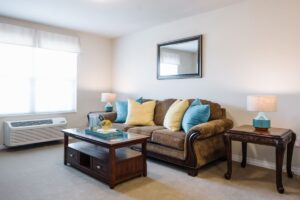 Living room at the Park place at Wingham