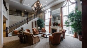 Relaxing lounge at the Park place at Wingham