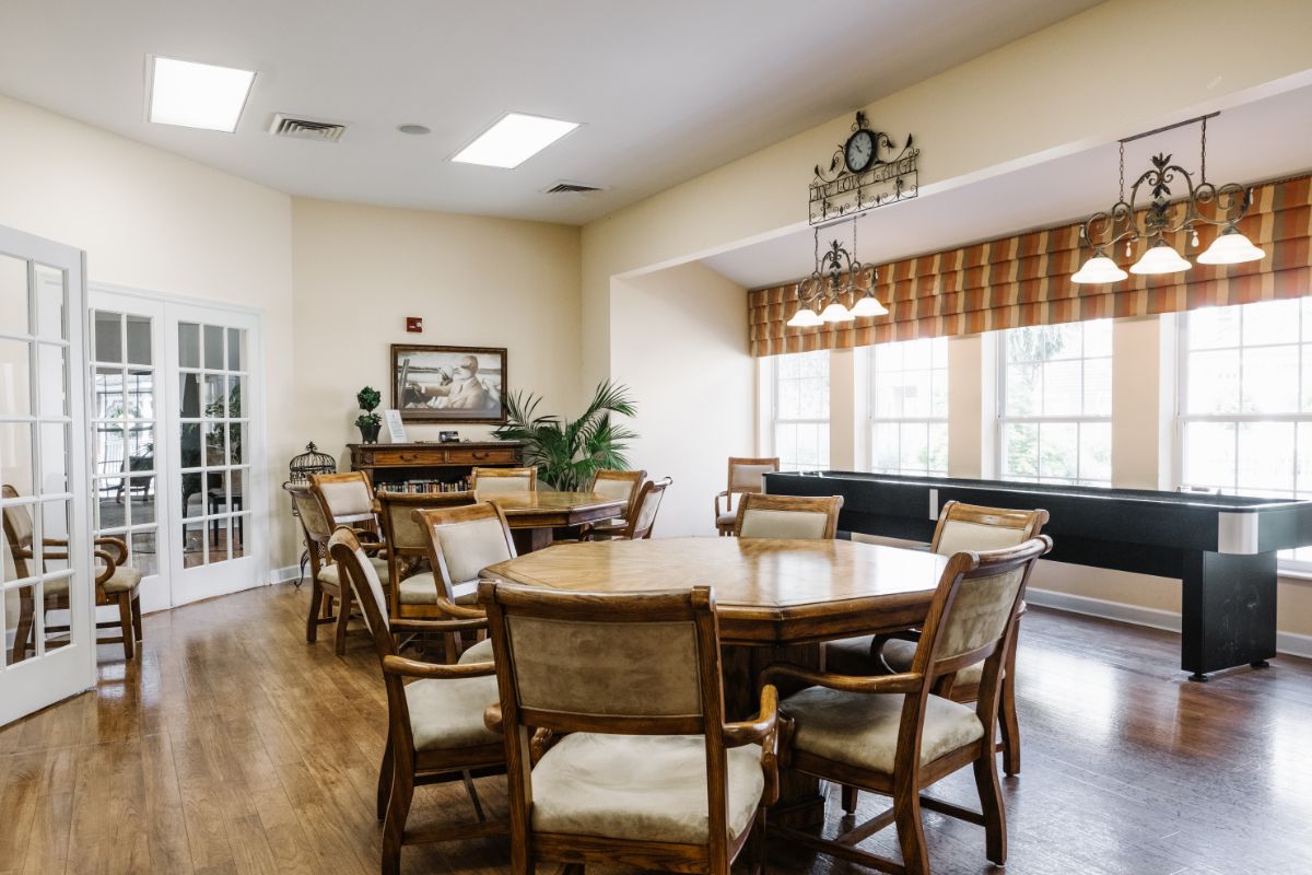 Game room at the Park place at Wingham