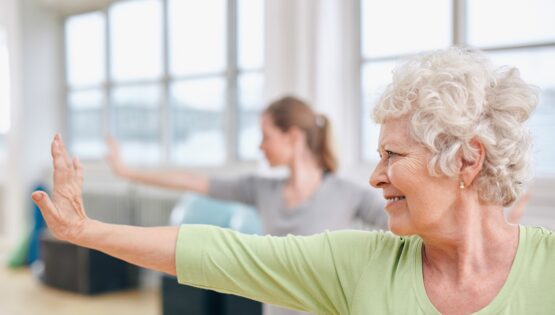 Yoga class at the Park place at Wingham