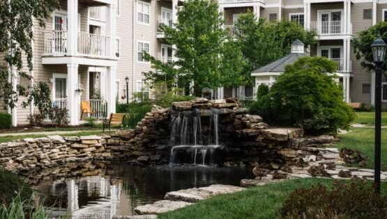 Water feature at the Park plcae at Wingham