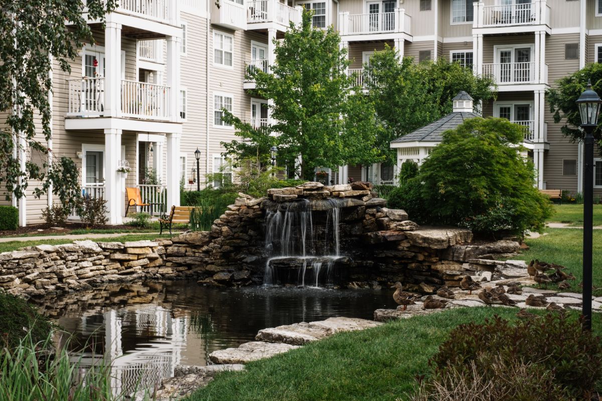 Water feature at the Park plcae at Wingham